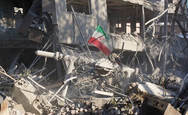 Rocket damage in Iran