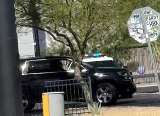 Police outside STRAT