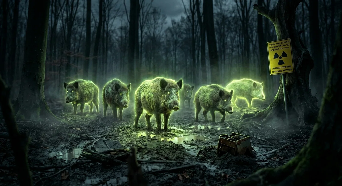 Radioactive boars