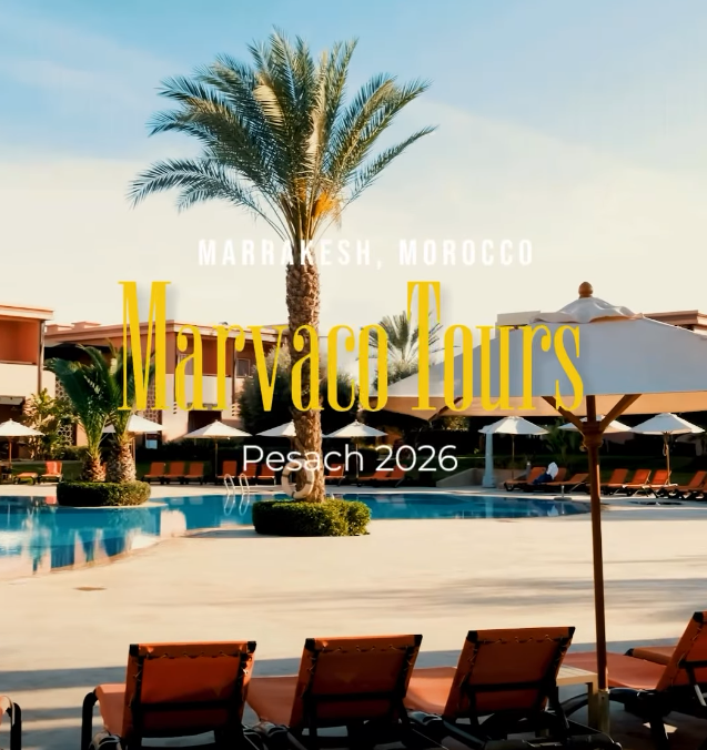 Instagram reel promoting Marvaco tours' Pesach program 2026