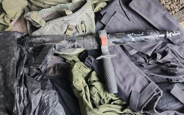 Homemade gun found in the terrorist's home.