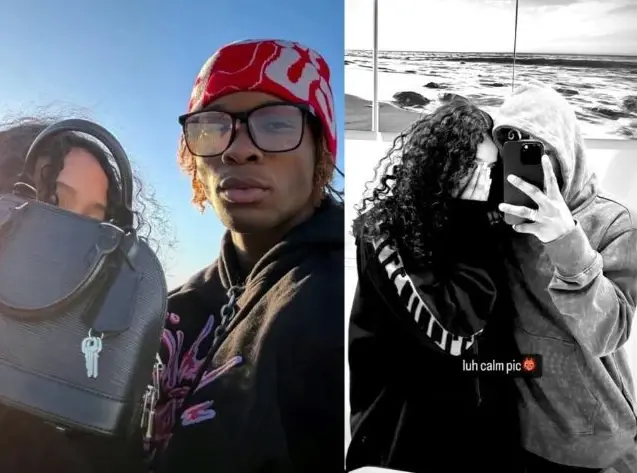  14 year old Celeste Reeves Hernandez with rapper D4vd