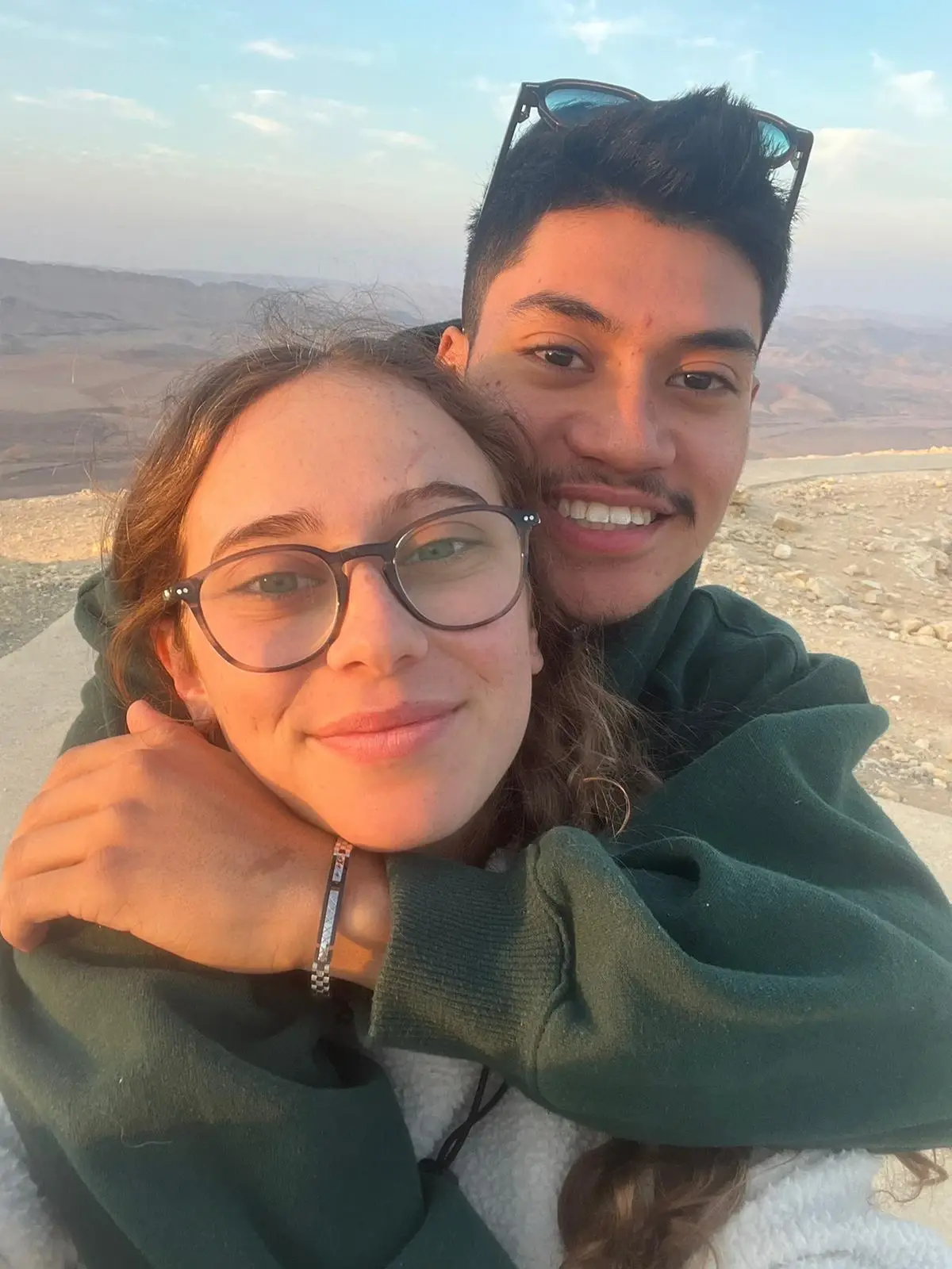 Inbal and Shoham before he was killed