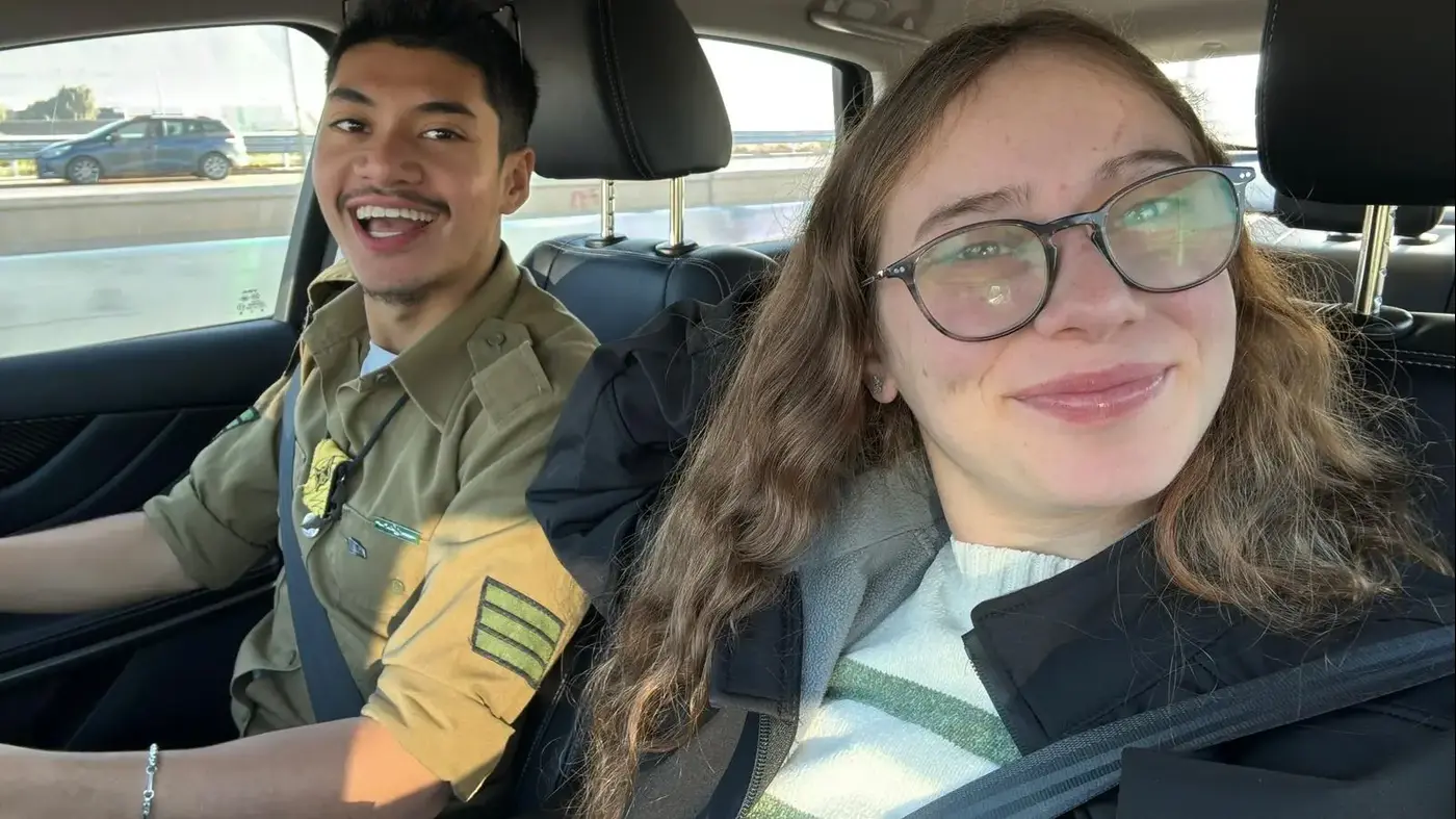 Inbal and Shoham before he was killed