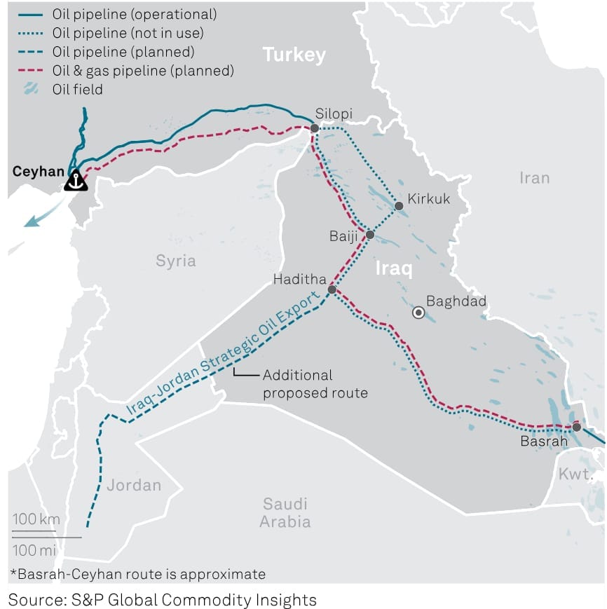 New oil pipeline which could remove necessity for Strait of Hormuz