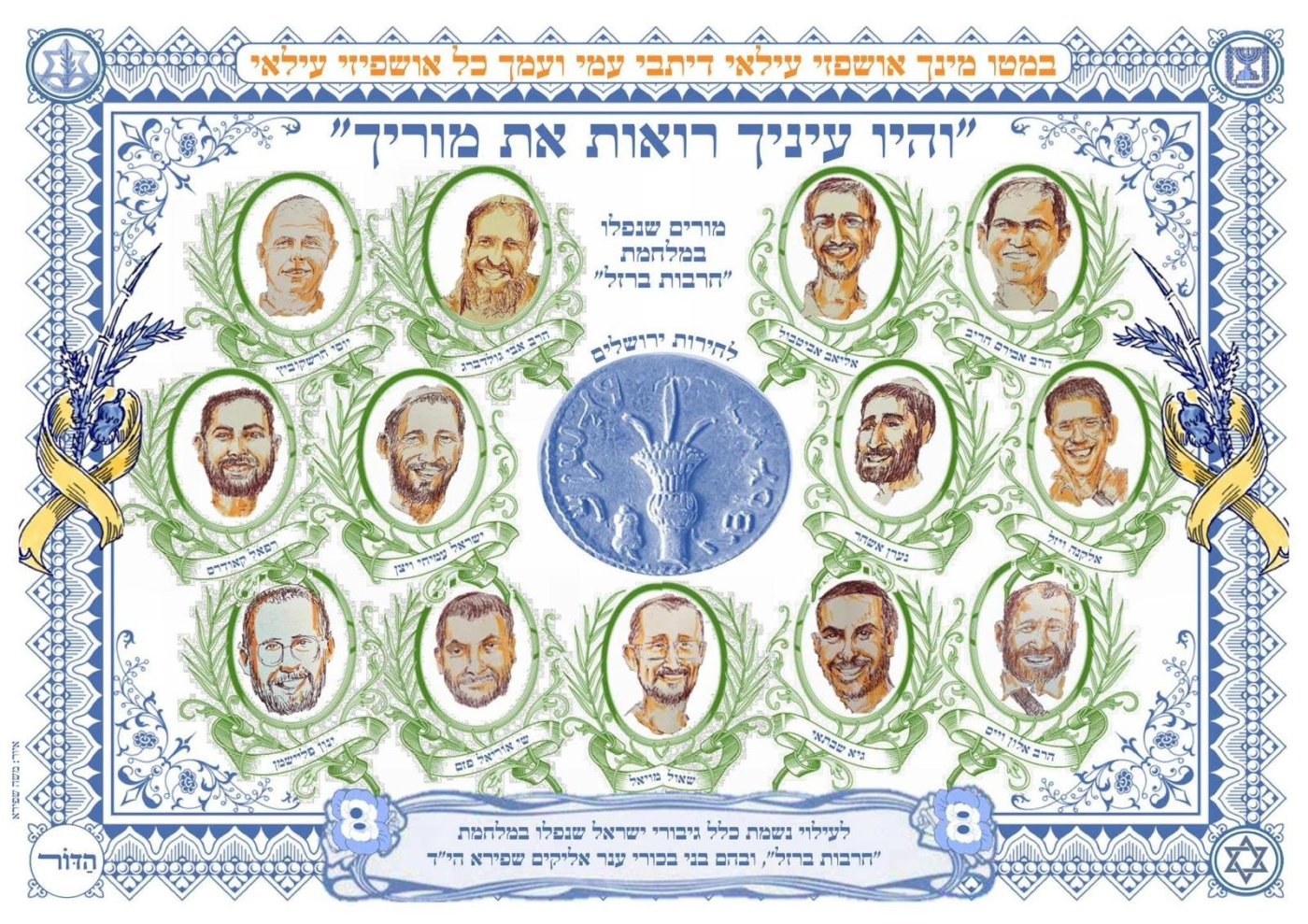 A tribute to soldiers who fell during Swords of Iron War