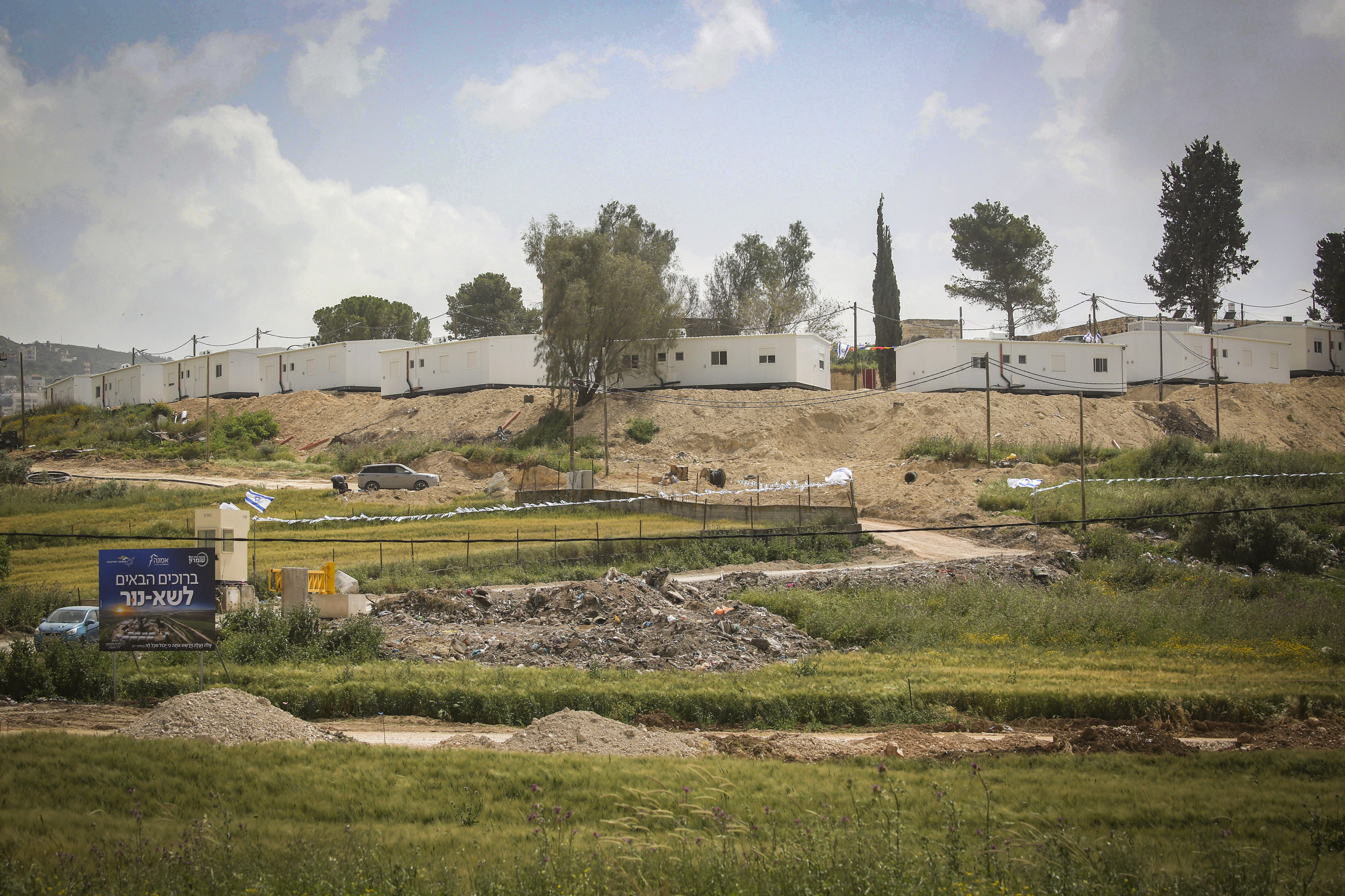 View of the settlement of Sa-Nur in the West Bank, April 19, 2026. 