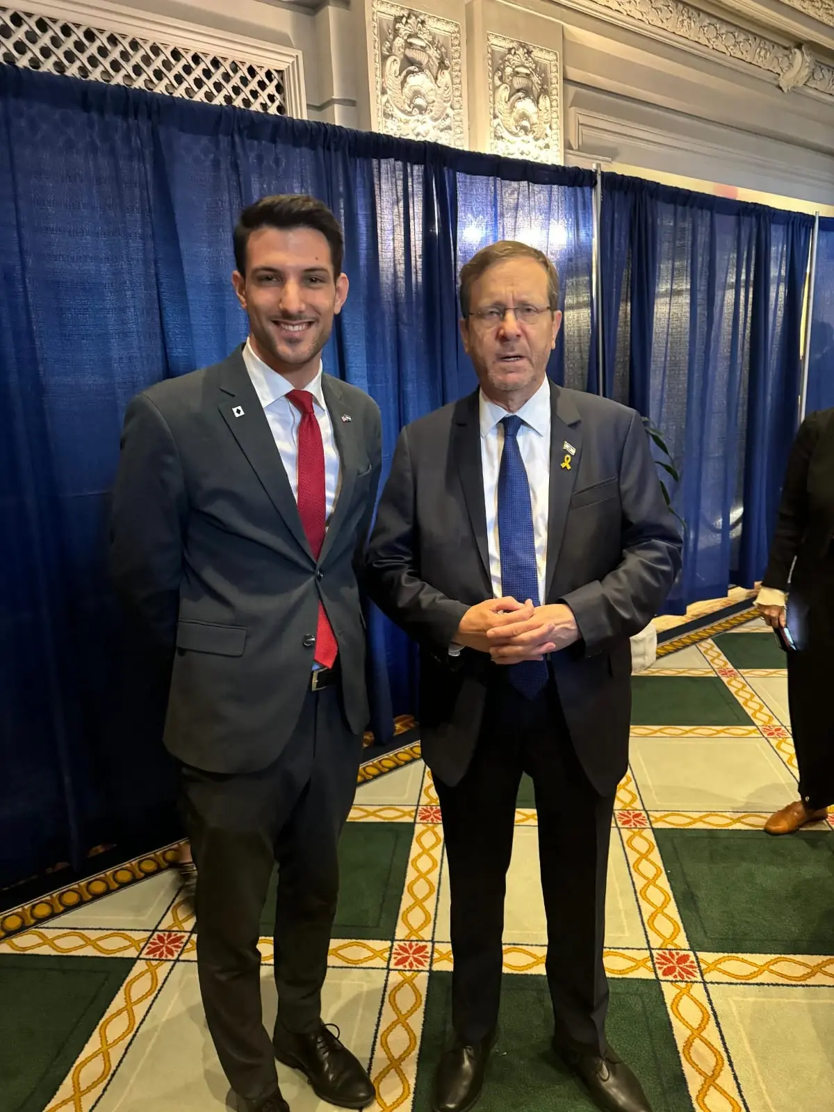 Yaron Lishinsky,with President Herzog