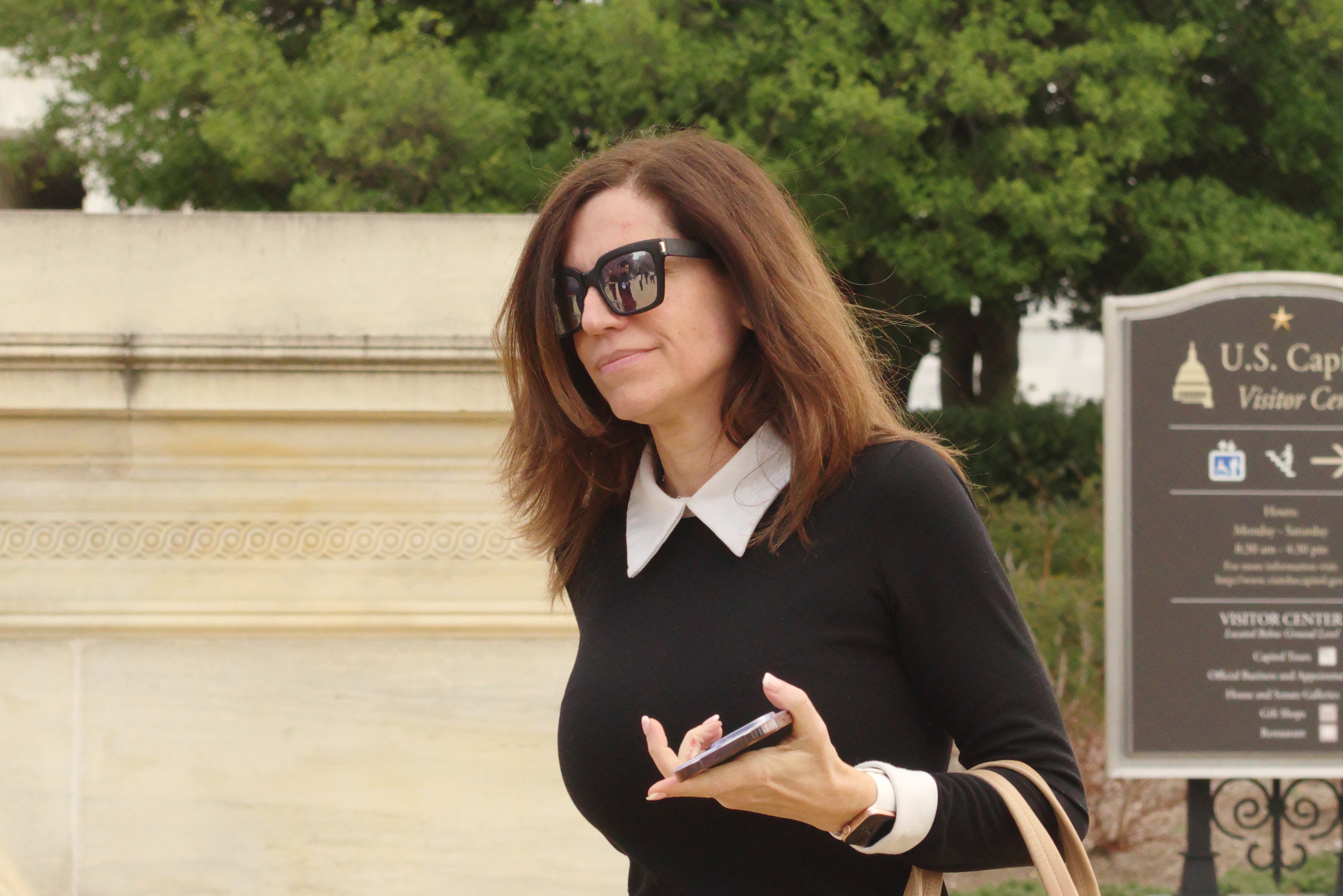 Rep. Nancy Mace seen leaving the House of Representatives.