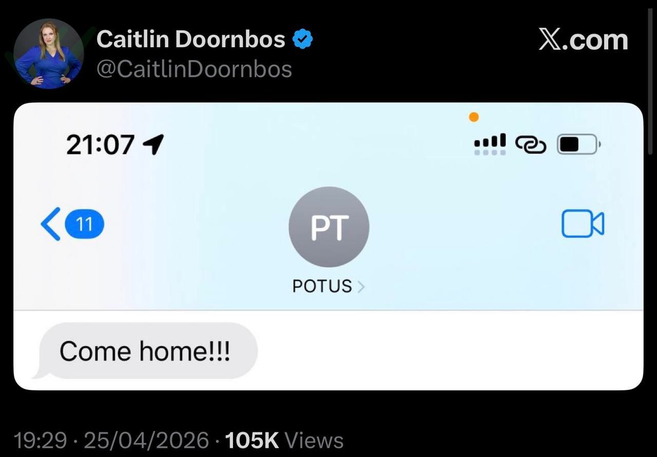 Trump texts NYP reporter, telling her to come back from Pakistan