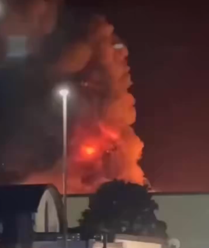 Fire at RAF Fairford