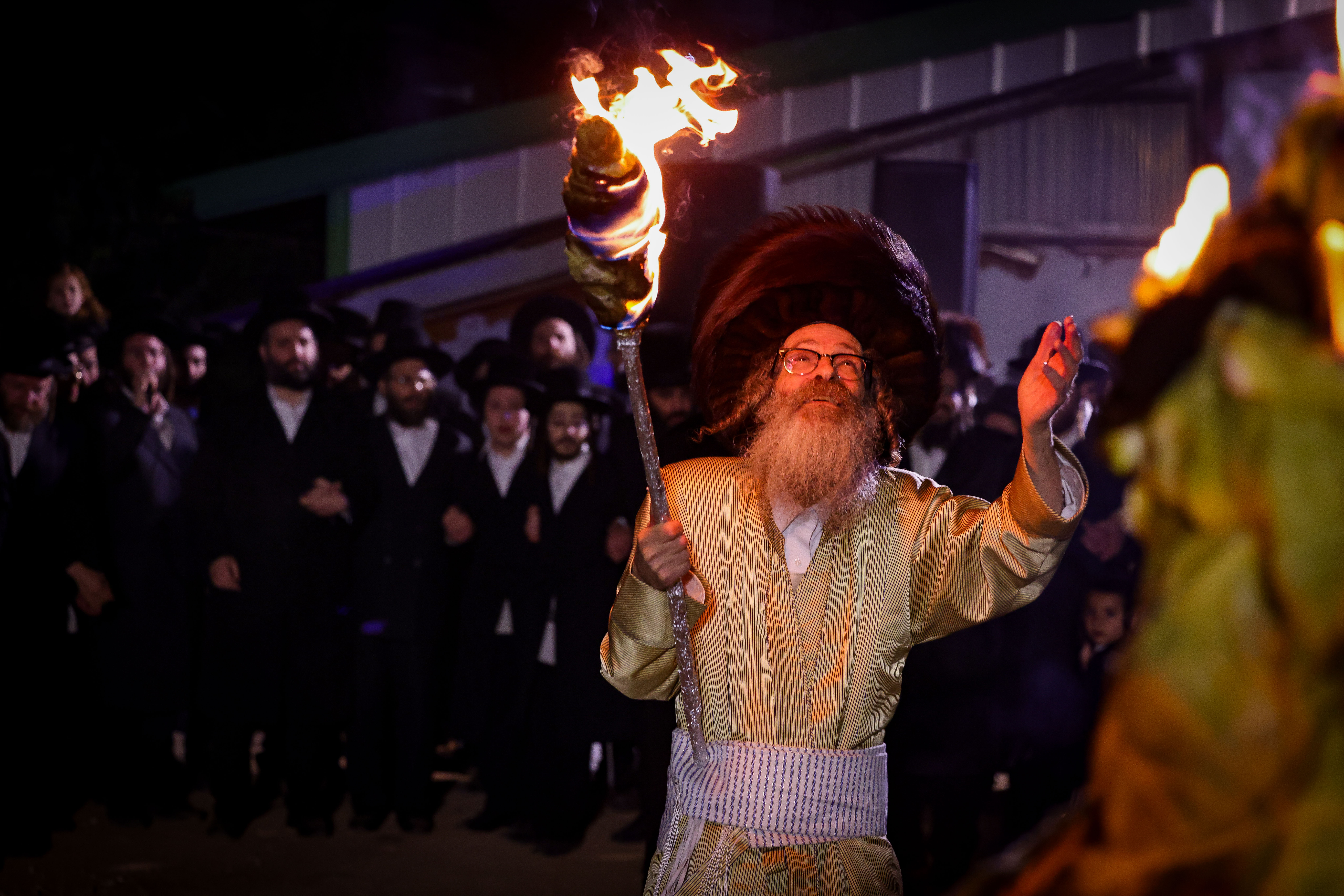 Rabbi Biderman celebrates Lag BaOmer at Meron, 2025