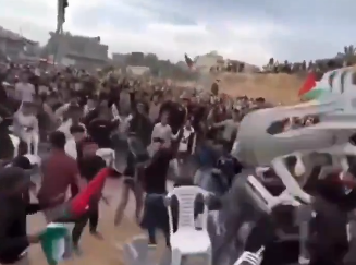 THE CHAIR WAR: Mass Brawl Erupts at Gaza Wedding Over Criticism of October 7th | WATCH