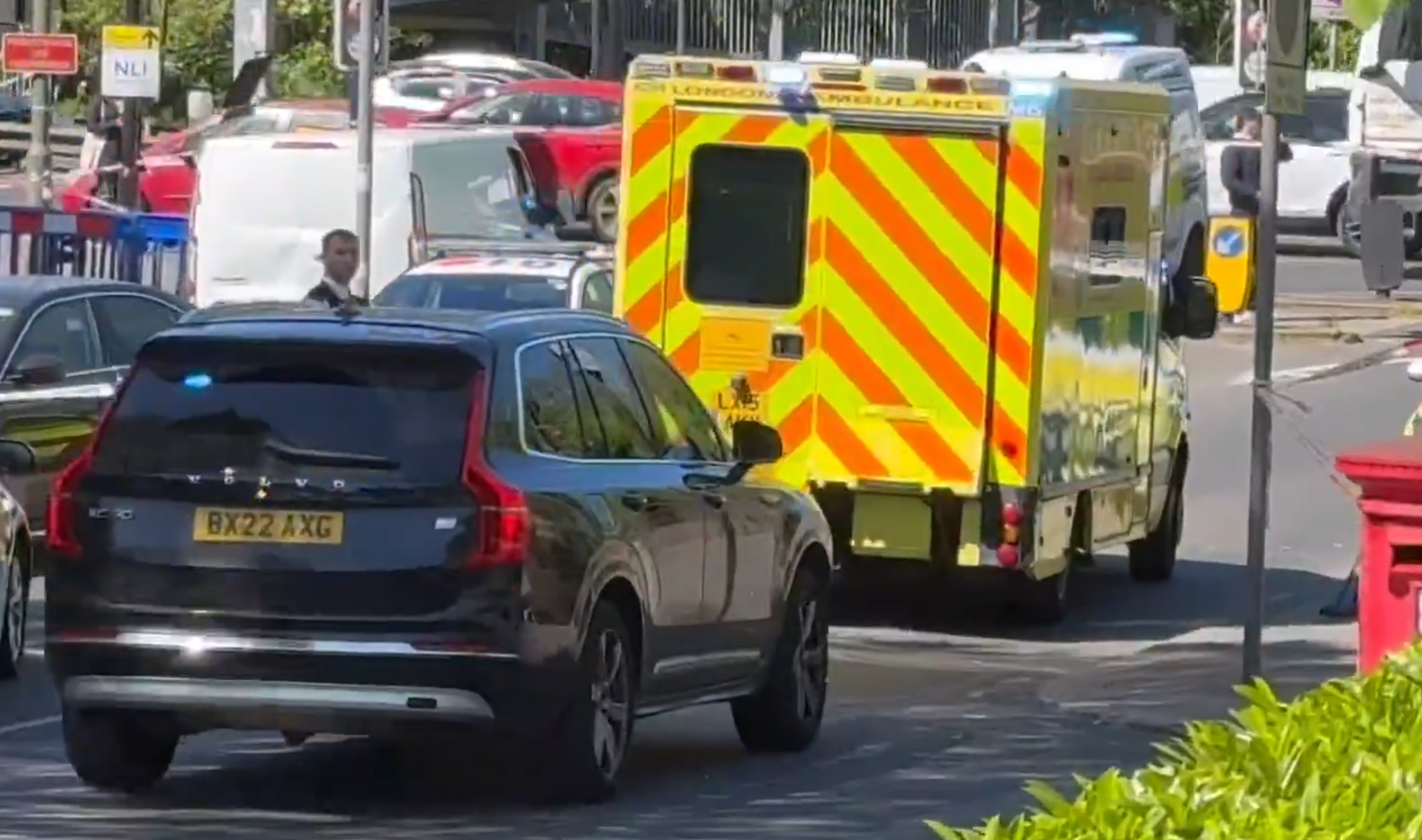 Ambulance at the scene in London