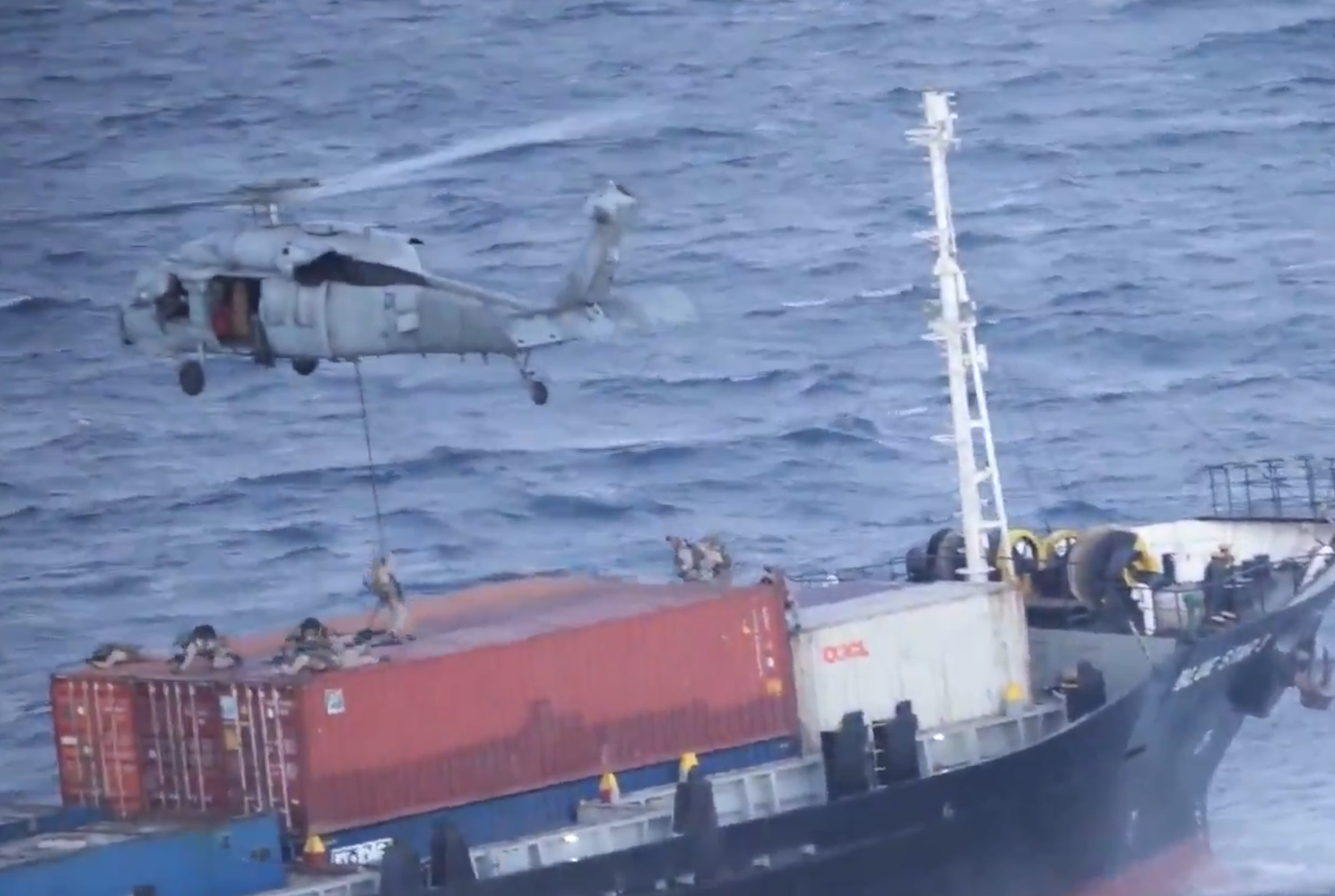 US Navy boards tanker