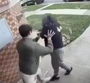 Nick Fuentes shoves woman