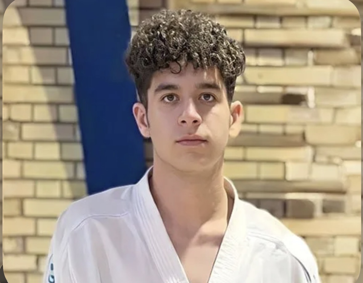  21-year-old karate champion Sasan Azadvar