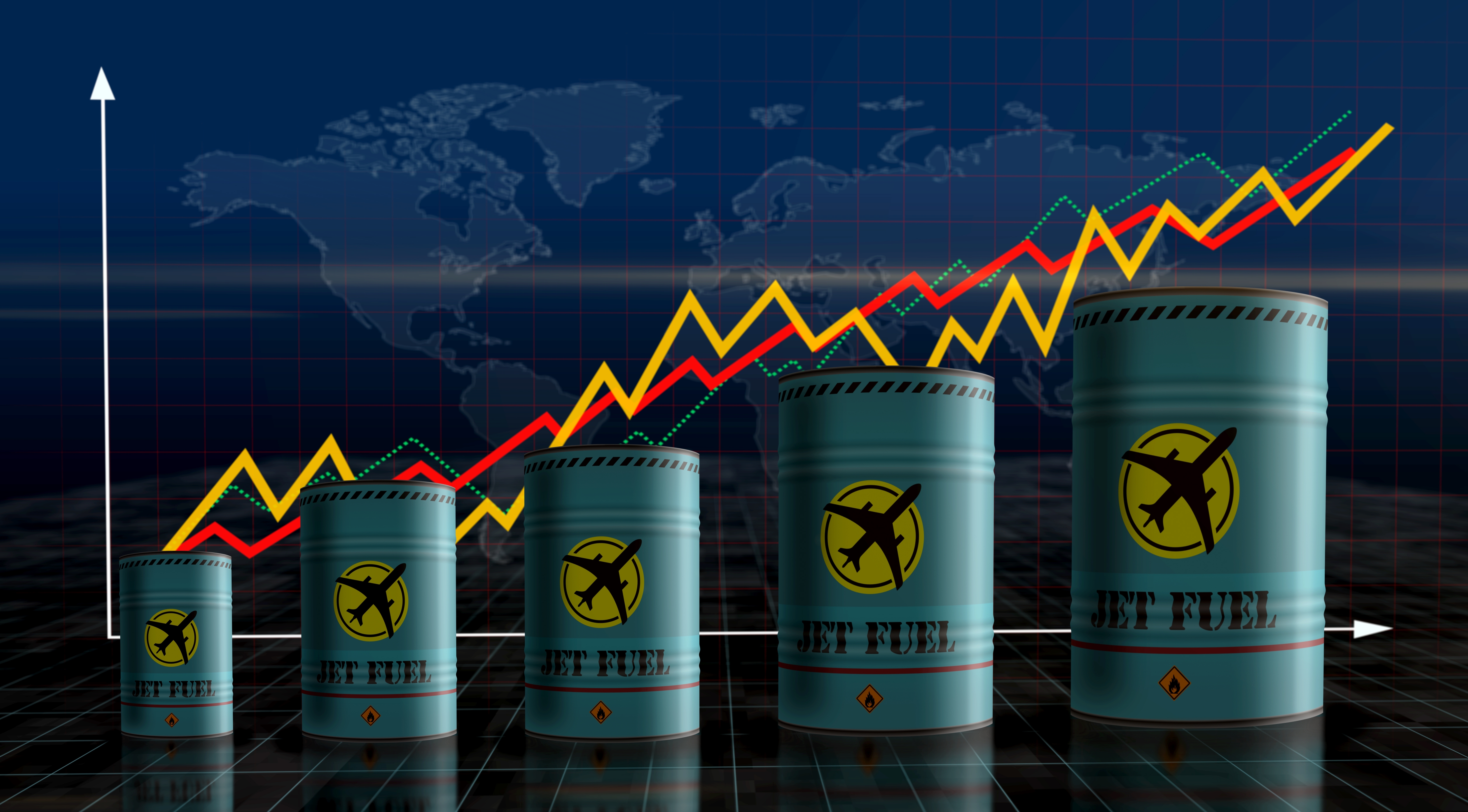 Jet fuel prices rising