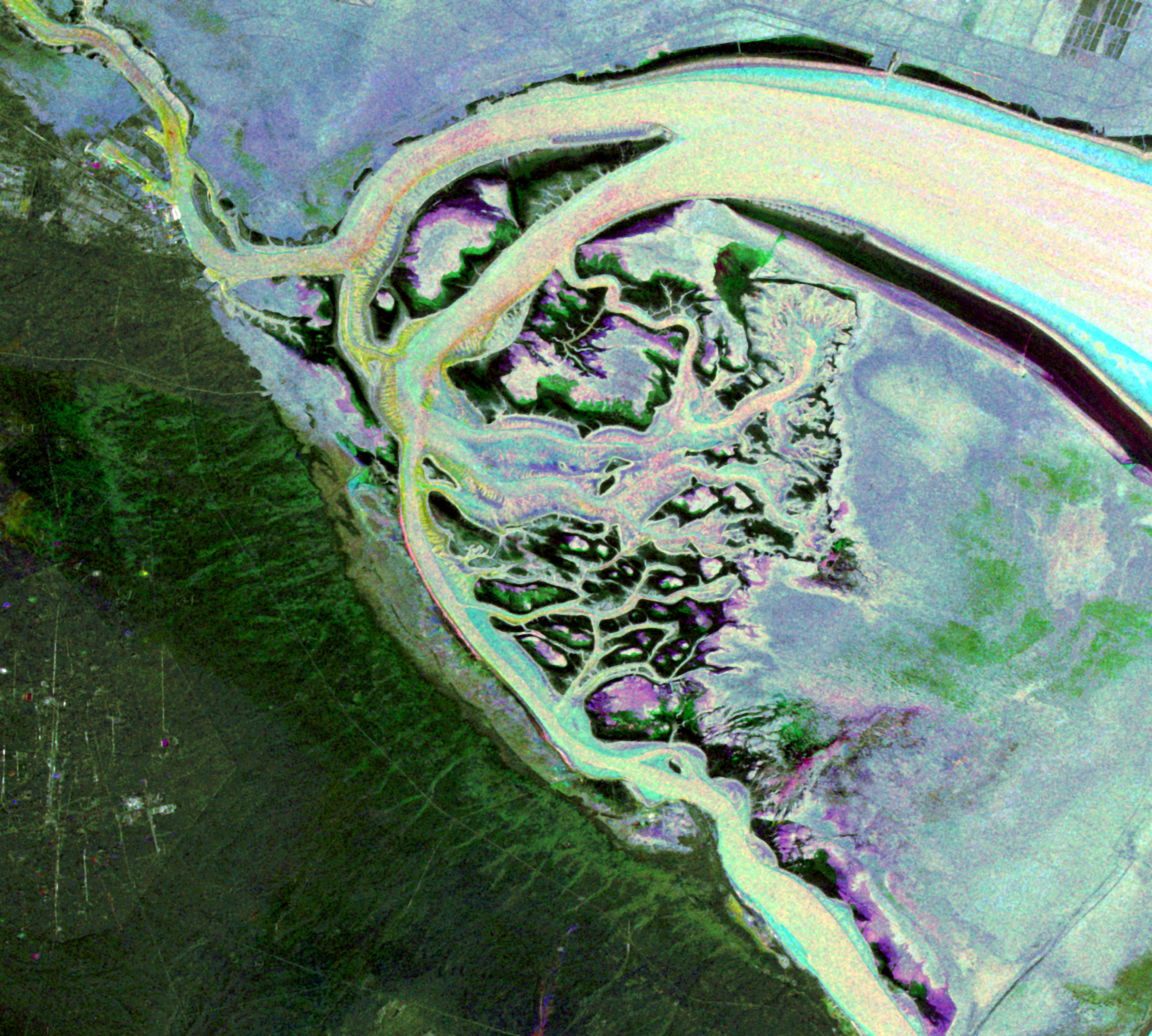 Satellite image of Bubiyan island