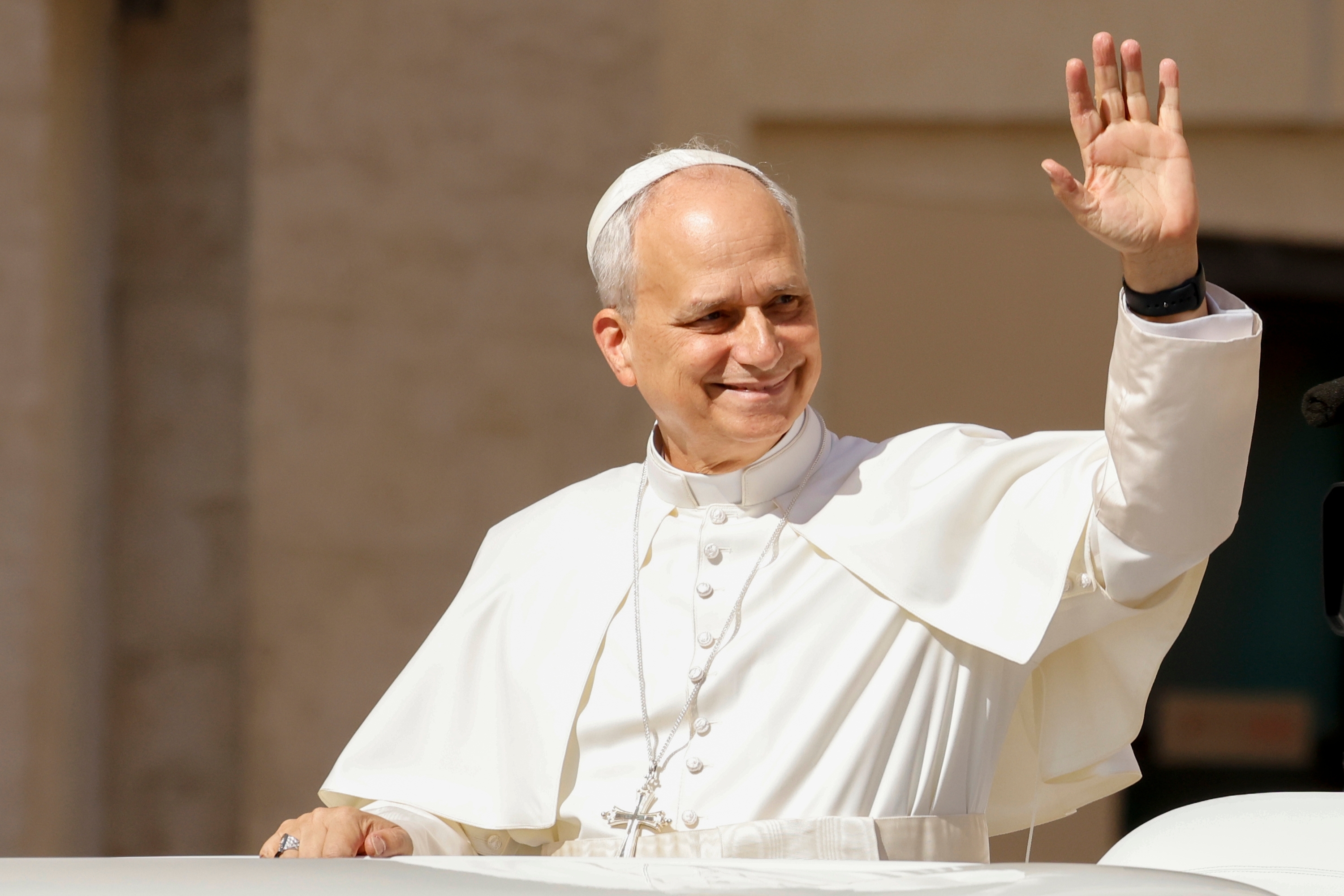 Pope Leo in St. Peters Square, June 4, 2025