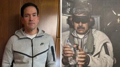 Marco Rubio, Maduro wear the same Nike tracksuit