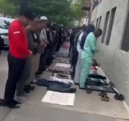 Muslims Hold Mass Prayer Outside Brooklyn Jewish Girls’ School
