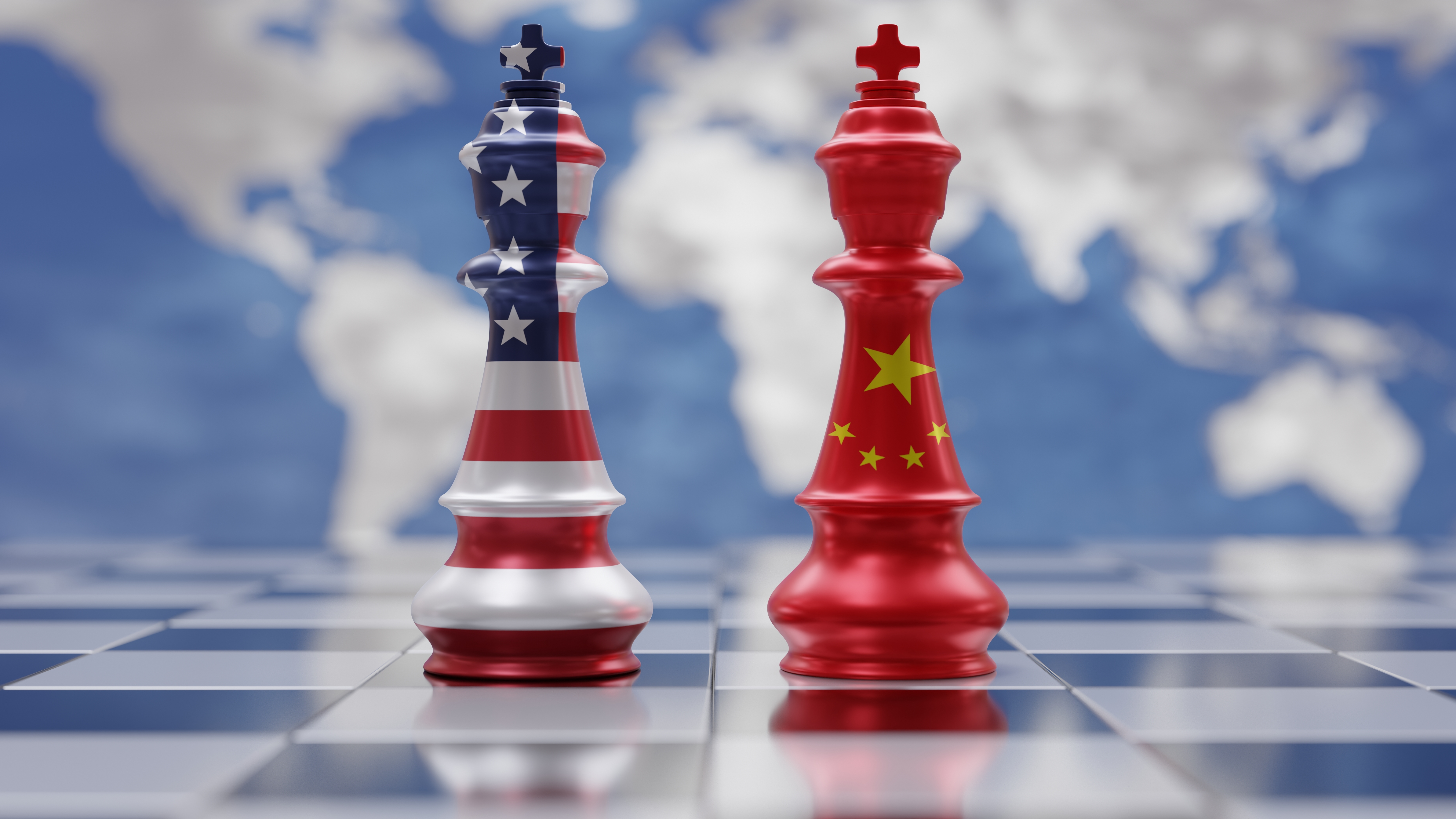 USA, China (chess pieces)
