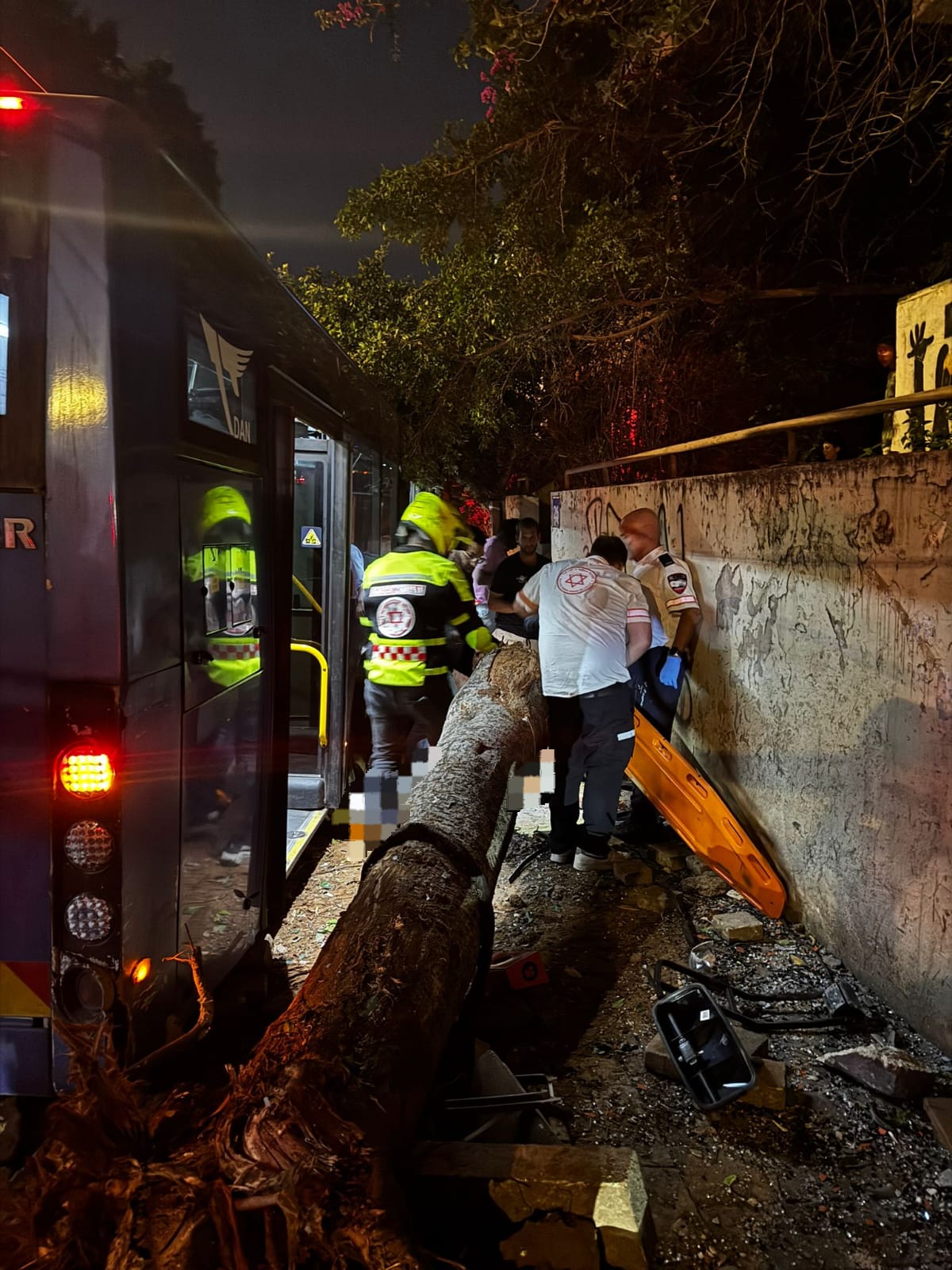 Scene of the bus incident
