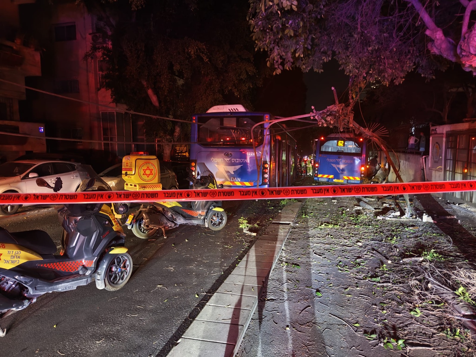 Scene of the bus incident