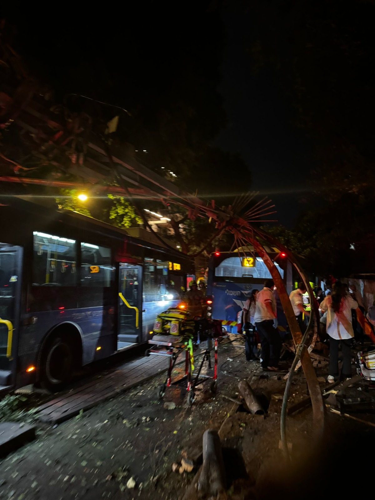 Scene of the bus incident