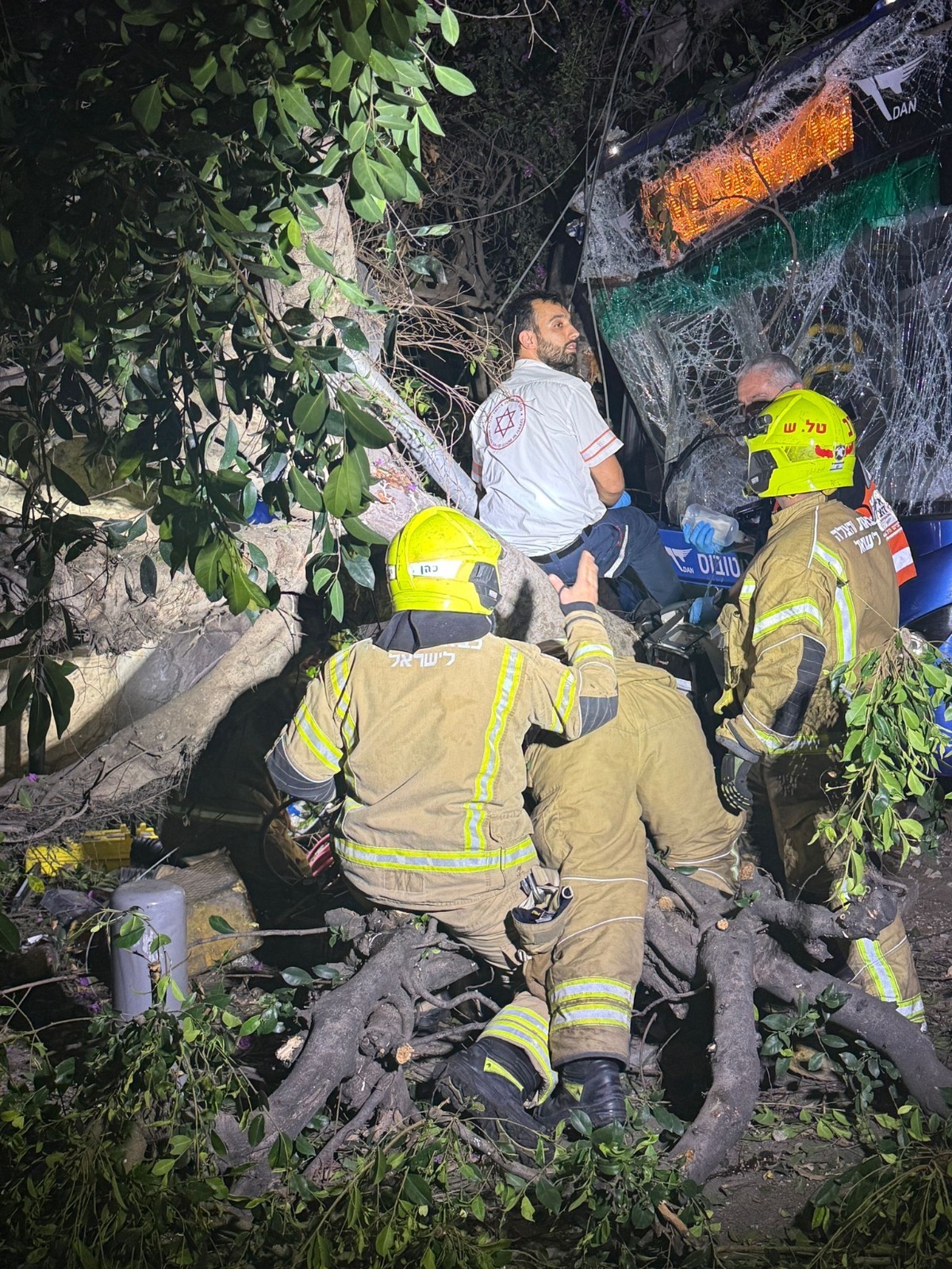Scene of the bus incident
