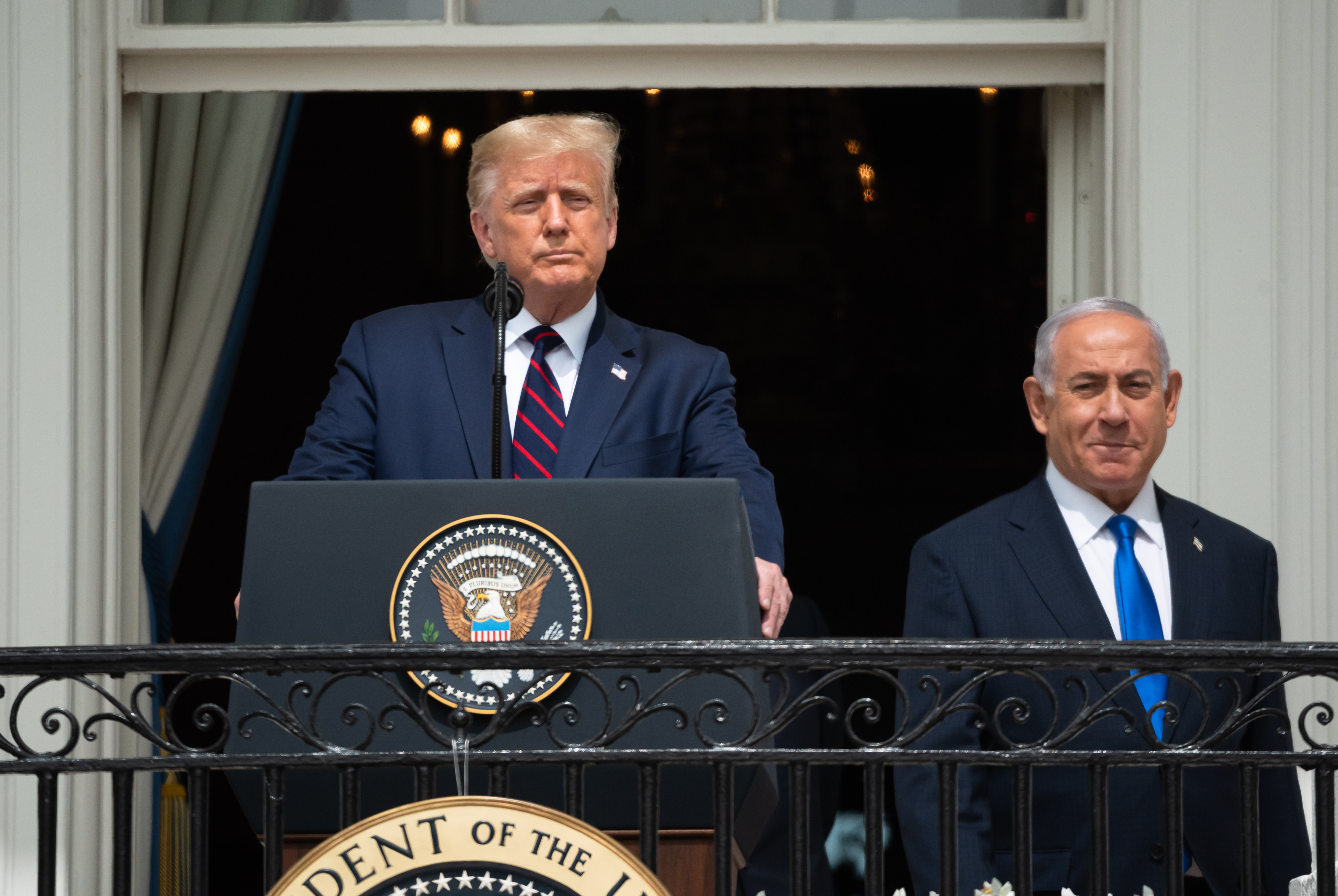President Donald Trump and Israeli PM Benjamin Netanyahu