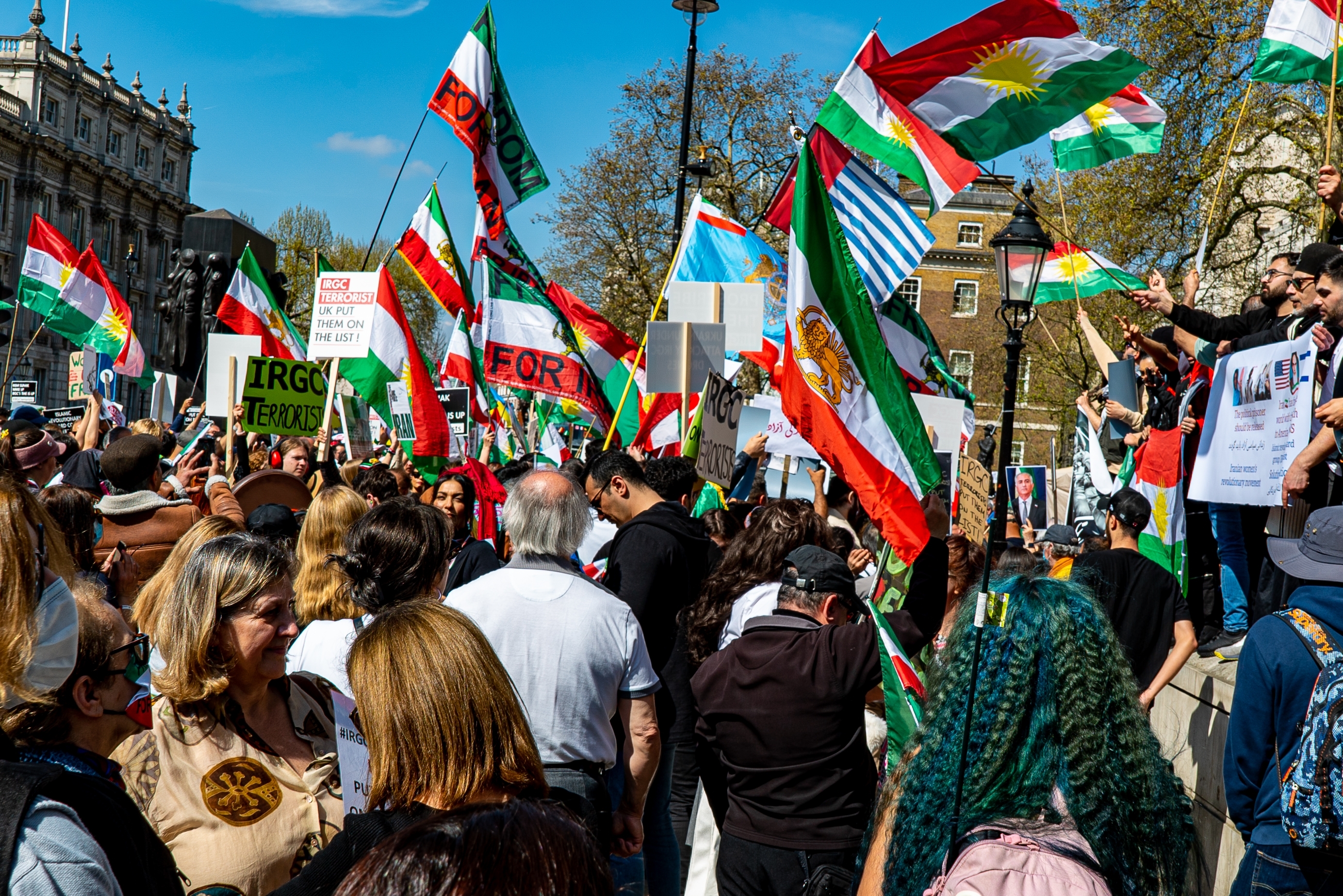 Iranians at demonstrations