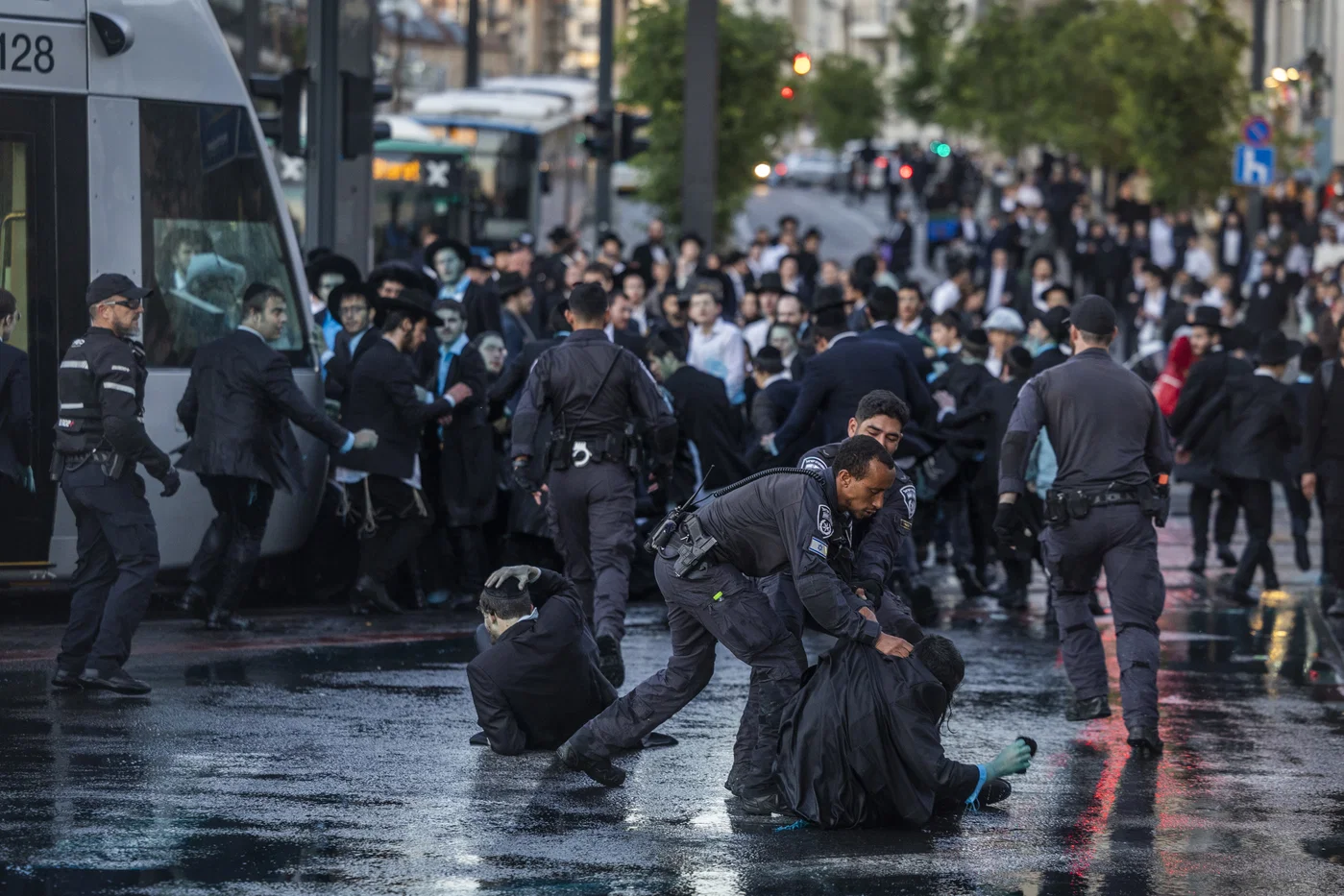 Protest against the Haredi draft