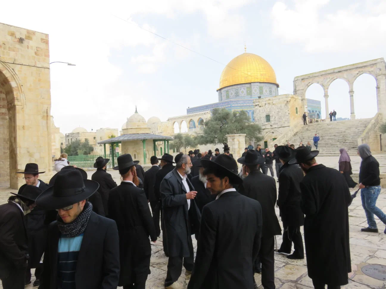 Jews visit the Temple Mount