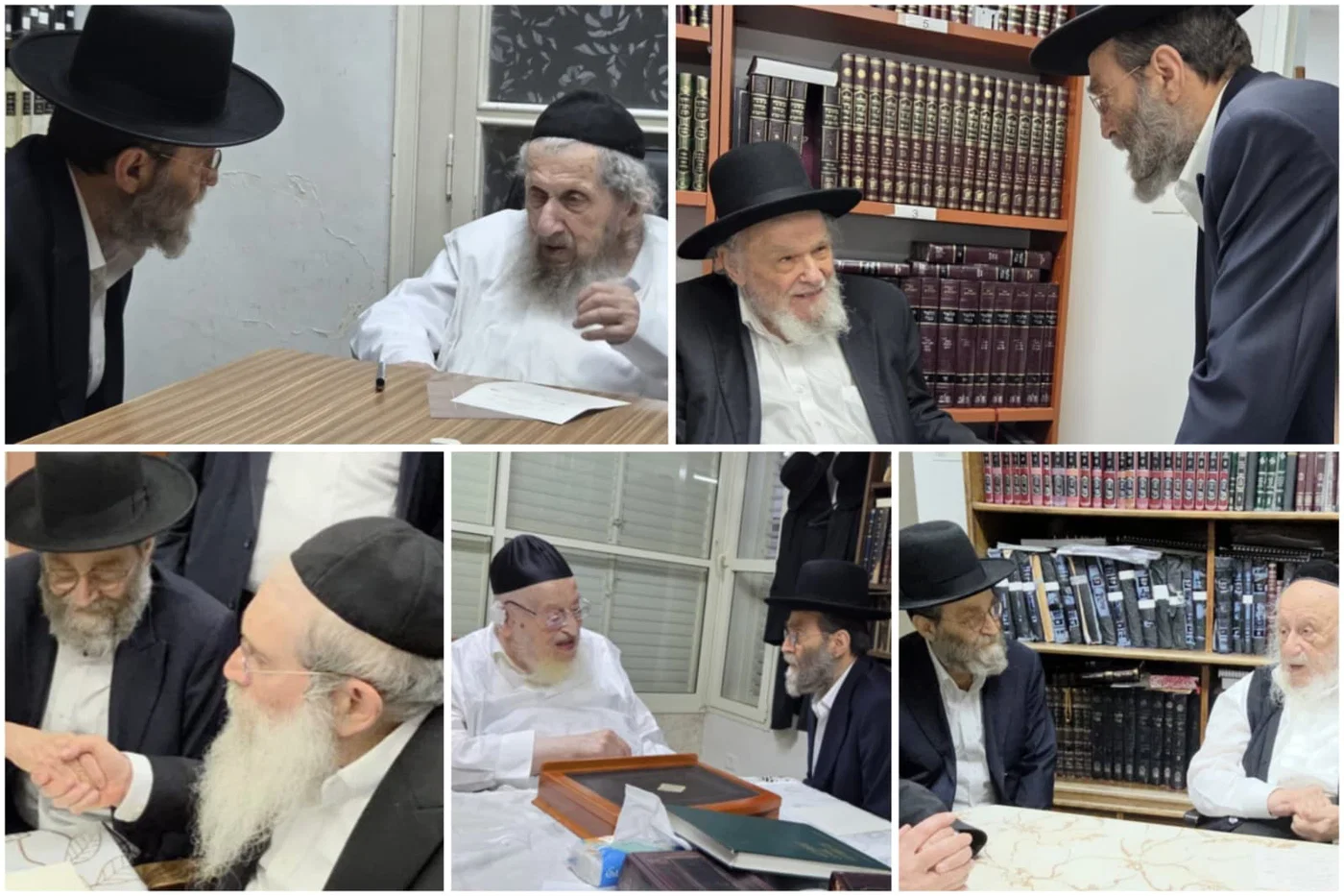 Gafni with members of the Moetzes Gedolei Hatorah