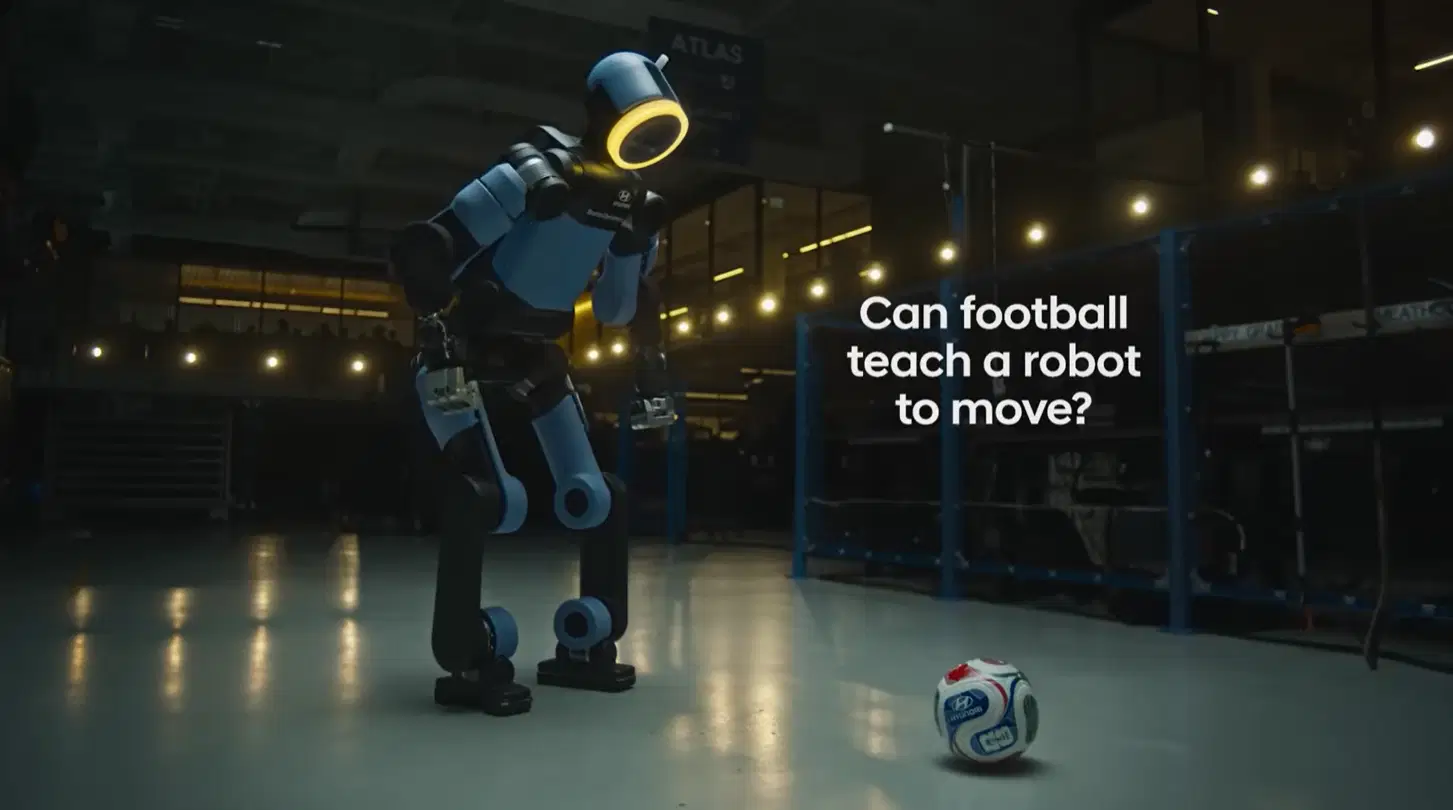 Atlas and a soccer ball.