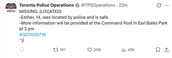 Police update