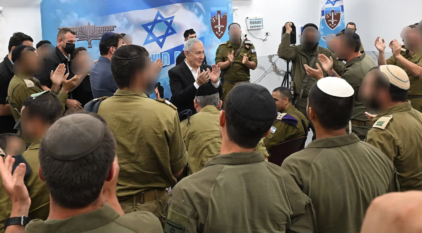 Netanyahu visits Hashmonaim unit