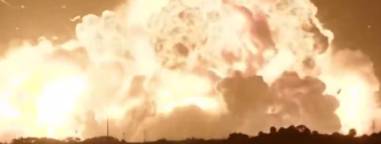Blue Origin’s Rocket Explodes in Massive Fireball During Static Fire Test at Cape Canaveral