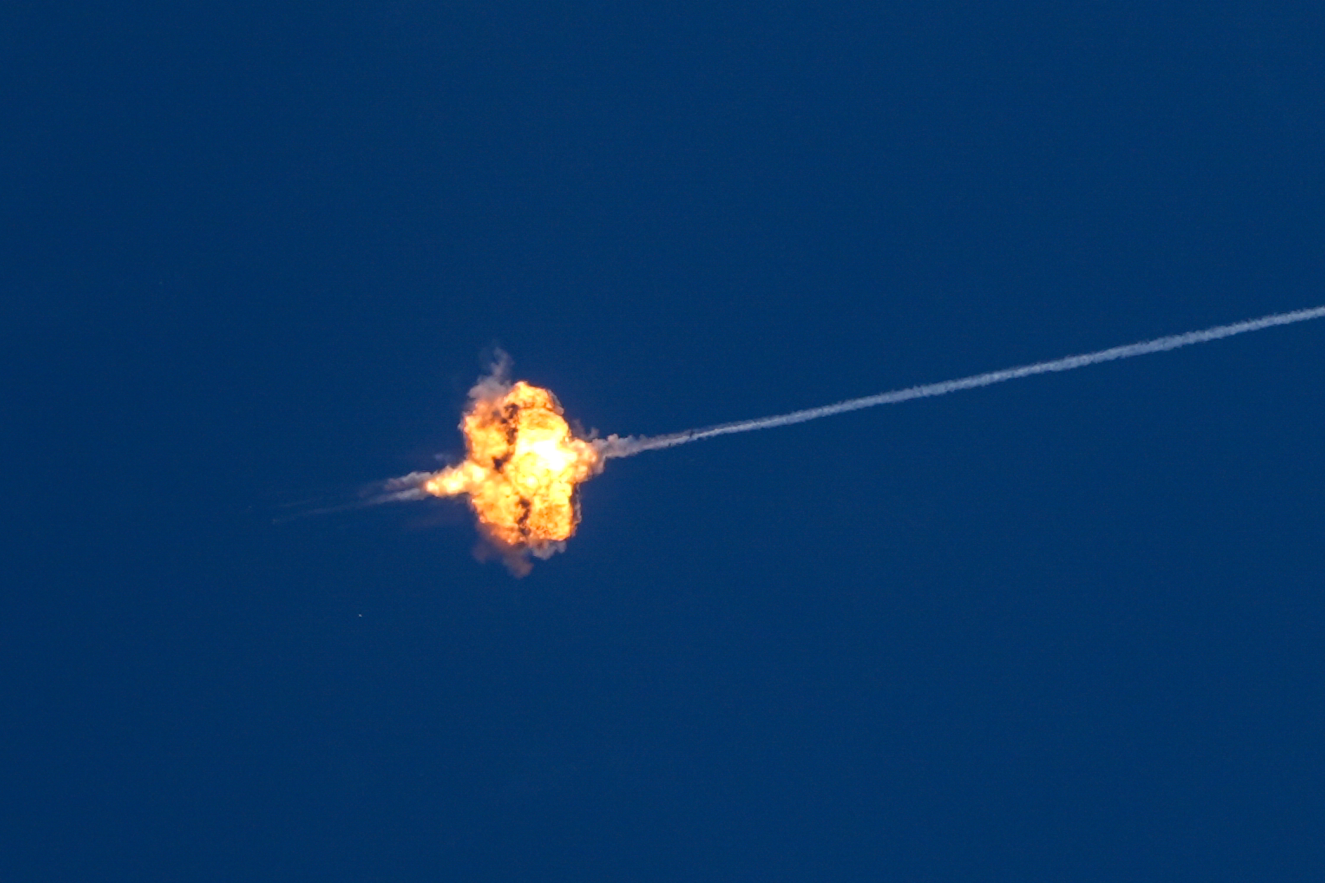 Anti-missile batteries fire interceptors at Hezbollah missiles, May 30 2026