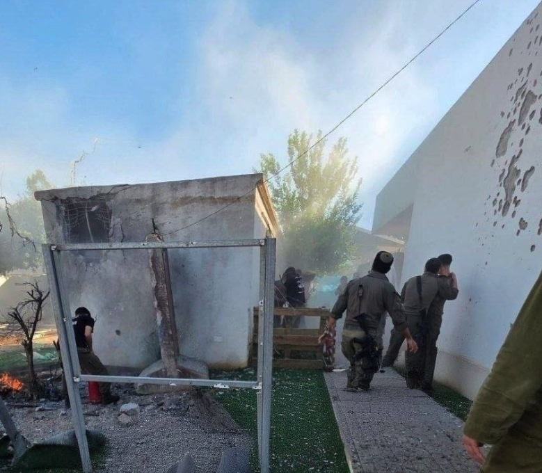 Explosive drone launched from Lebanon scored a direct hit on a structure in Beit Hillel, 