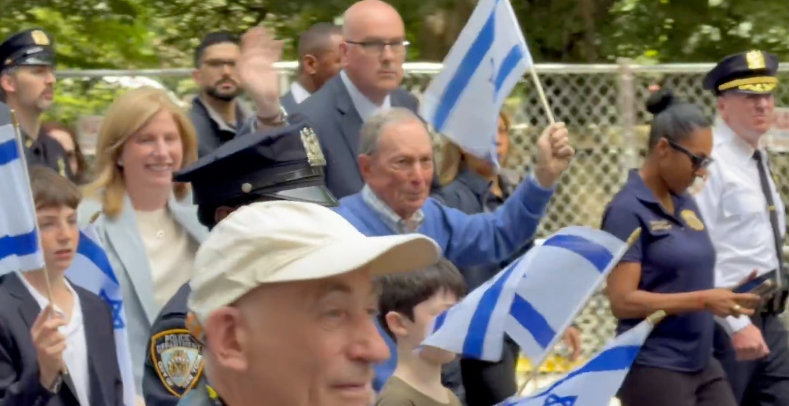 NYPD Commissioner Jessica Tisch at todays Israel Parade