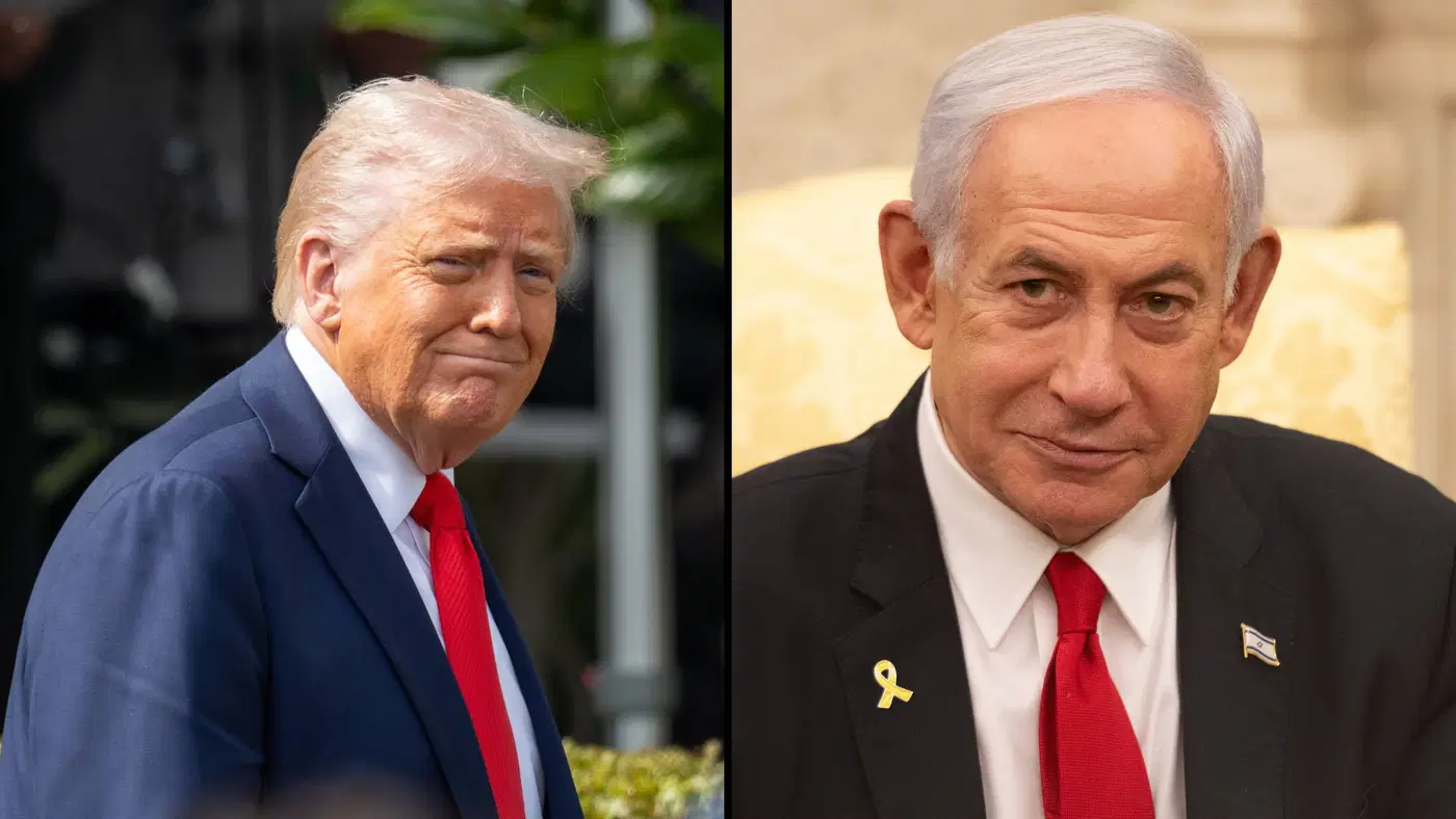 President Donald Trump and Israeli PM Benjamin Netanyahu