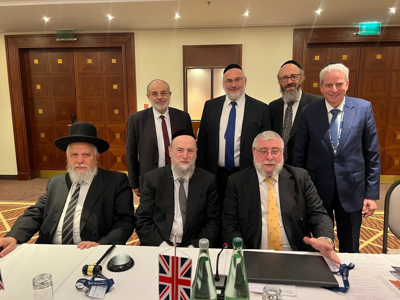 Rabbi Lewin with senior Rabbis in Europe