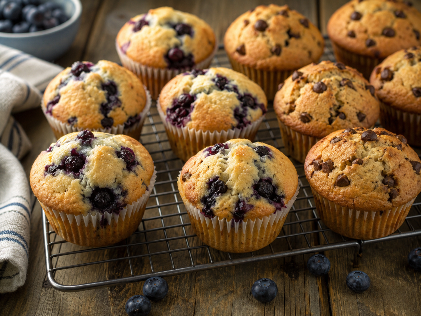 Muffins. Illustration.