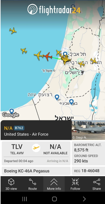 Refueling planes take off from Ben Gurion as Iran launches fresh assault on Israel