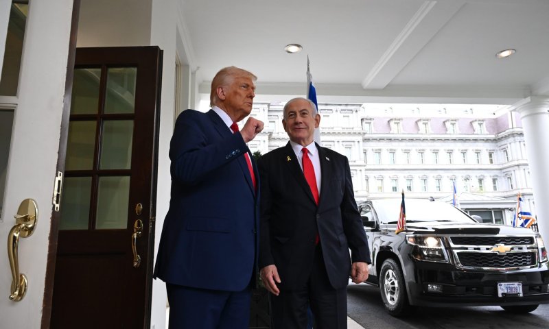 President Donald Trump and Israeli PM Benjamin Netanyahu