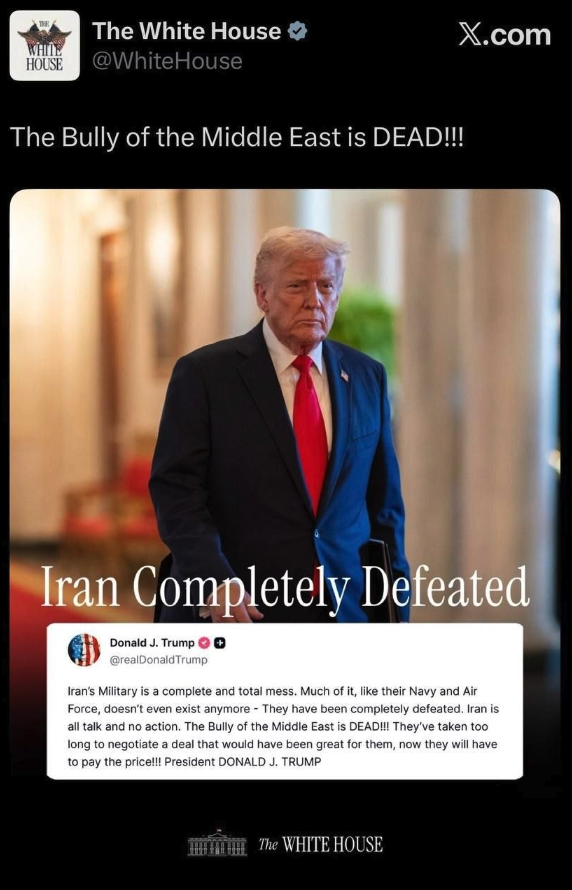 Trump: 'I Am Very Close to Ordering New Strikes on Iran'