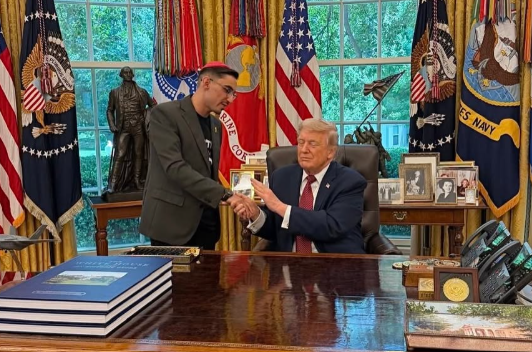 Braslavski with the President.